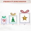 Set of 3 Lighted Iridescent Cut-out Gift Box Christmas Decorations
