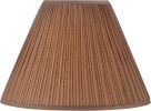 Mushroom Pleated Traditional Sienna Brown Faux Silk Fabric Spider Shade