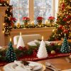 Christmas Decorations Indoor, Christmas Decor Christmas Tree Candles Battery Operated, Flameless LED Candle Lights with 6H Timer, Xmas Home Decor