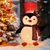 Lighted Penguin Outdoor Christmas Decorations - 28 inch Light up Penguin with LED Lights
