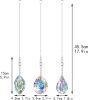 3PCS Crystal Suncatcher Pendant for Decor Hanging Glass Prism Rainbow Maker Light Catchers Ornament for Christmas Tree