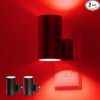 LED Red Night Light, Night Lights Plug into Wall, LED Night Lights with Light Sensor, Sleep Aid Red, Dimmable Night Light for Christmas, Holiday Decor