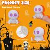 Ammonite Skeleton Night Light, Silicone Skull Lamp, 8 Colors & 2-Level Adjustable Warm Light, Touch Control LED Bedside Lamp for Home, Gaming Room