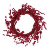 23.5 Inches Berry Wreath, Christmas Red Wreath with Mixed Berries for Indoor Outdoor Decor