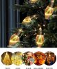 2Pcs Christmas Snow Globe String Lights Indoor Decorations 6.6 FT Battery Operated Powered String Lights for Christmas Tree Snow Scene in 20 Clear Bul