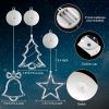 3Pack Christmas Window Lights Decorations with Timer