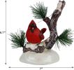Christmas Tabletop Decorations, LED Lights Cardinal Resin Ornament