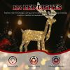 3.6FT Motorized Reindeer with Shaking Head, Outdoor Christmas Decorations with Motor & 120 Warm White LED Lights