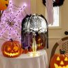 2 Pcs Halloween Lamp Shade Cover Black Lace Lampshades Spooky Skull Halloween Decorations Lamp Shade