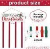 Christmas Card Holder Display with 24 Clips, Wooden Hanging Merry Christmas Sign, Holiday Card Display for Wall or Door Christmas Décor