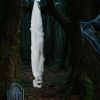 3ft Halloween Animated Hanging Cocoon Corpse Decoration, Dead Body Prop with Motion & Horror Scream, Haunted House Indoor and Outdoor Decorations