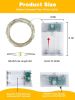 4 Pack 60 LED Fairy Lights Battery Operated with Timer, 20FT Waterproof Twinkle Lights Indoor Outdoor, Cuttable String Lights for Bedroom, Wedding
