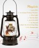 Snow Globe Christmas Decorations  Musical Christmas Snow Globes with 6H Timer, Owls Family Scene Snow Globes Lantern USB or Battery Powered