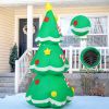 5 FT Christmas Inflatables Tree Outdoor Decorations Blow Up Tree Yard Decoration with Built-in LEDs for Xmas Holiday Party Indoor Garden Lawn Decor