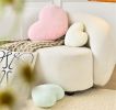 Heart Pillow Cute Fuzzy Pillows Throw Pillows for Bed Livingroom Home Decor Cushion Decorative Aesthetic Preppy Pillows Pink1,Large 19"x15"