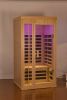 Deluxe version Plus One person Far infrared Hemlock Sauna room with LED colour lights