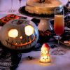 Christmas Ghost Decor - Halloween White Ghost with Santa Hat Led Night Light Little Boo Figurine Statue Festival Lamp Table Topper Decoration for Home