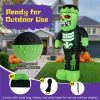 LED-Lit Inflatable Frankenstein (8.4ft) - 90s Fast Inflation Waterproof Outdoor Halloween Decor with Stakes/Ropes