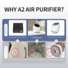 Mini Air Purifiers Portable Desktop Air Freshener HEPA Filter Air Cleaner USB Rechargeble Air Purifiers for Office Desktop Living Dorm Room Smoke Kitc