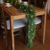 6FT PARTY JOY Seasonal Artificial Christmas Garland with LED String Lights Pine Needle Cypress Garland for Holiday Winter Indoor Outdoor Decor
