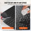 Diamond-Plate Rubber Flooring Roll, 3 mm x 4 ft x 6 ft Garage Floor Mat, SBR Rubber Garage Flooring Roll, Easy to Clean