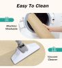 Kitchen Mats and Rugs Non Skid Washable 2 Pieces Natural Rubber Boho Kitchen Mats for Floor Runner Rugs Standing Mat Set (17" Wx30 L+17" Wx 47" L Palm