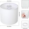 Small Lampshades Set of 2, White Linen Drum Lampshades, 8.66" Top x 8.66" Bottom x 7.87" High Lamp Shade