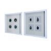 S/2 15.57x1.2x15.7" Shadow Box Wall DÃƒÂ©cor