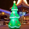 5 FT Christmas Inflatables Tree Outdoor Decorations Blow Up Tree Yard Decoration with Built-in LEDs for Xmas Holiday Party Indoor Garden Lawn Decor