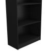 Bookcase 4-Shelves Benzoni, Office, Black