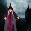 2025 Halloween Electronic Animated Witches, 70In Life Size Hanging Vocal Witches, Giant Flying Witches, Voice & Touch Activated Dialogue