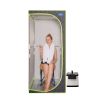 Portable Plus Type Full Size Steam Sauna tent. Spa, Detox ,Therapy and Relaxation at home.Larger Space,Stainless Steel Pipes Connector Easy to Install