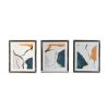 S/3 22x26x0.6" Marcia Mirror-Framed Wall Art