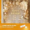 Tulle Curtain Backdrop with 300 LED Fairy Lights for Parites Wrinkle-Free Sheer Curtain Drapes Photo Back Drop for Wedding Baby Shower Bridal Shower B