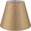 Hardback Empire Transitional Spider Shade in Gold Brown with Burlap Textured Fabric