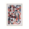 23.8x33.6x1.6" Framed Mirror Art,Home Decor for Living Room Kitchen Foyer Office