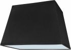 Transitional Rectangle Hardback Shape Spider Construction Lamp Shade in Black