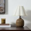 12.5" Brown Ceramic Table Lamp