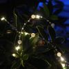 36 LEDs White Pearl Glarand Battery Operated Fairy String Lights with Timer Function for Wedding Christmas Party Event Decoration, 14.7FT