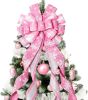 Christmas Tree Topper Christmas Wreath Bow