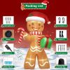 8.5FT Christmas Inflatables Gingerbread Man Outdoor Decorations, Blow up Christmas Yard Decorations with Build-in LED Lights