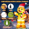 5FT Christmas Inflatables Gingerbread Man