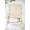 S/4 Distressed Wooden Square Wall Panels, 17.5x17.5"