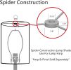 Transitional Bell Shape Construction Light Gold, 12" Wide (6" x 12" x 9-1/2") Spider LAMP Shade
