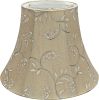 Transitional Bell Shape Construction Light Gold, 12" Wide (6" x 12" x 9-1/2") Spider LAMP Shade