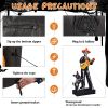 7.3ft Ghostly Musician with Dog, 6 LEDs, Black, White, Orange, Halloween Inflatable Decoration, 1500mA, 12V, US Standard