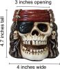 Skull Planter, Skulls Flower Pot, Skull Bowl, Skeleton Succulent Pots, Gothic Plant Pots with Drainage, Goth Statue Flower Pots