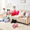 Black Bow Pillow,12'' Bow Decorative Pillows with Faux Rabbit Fur,Soft Bow Throw Pillows Aesthetic Bow Shaped Pillow for Bed Sofa Couch Home Decor