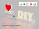 Magnetic LED Light Capital Letter, (L) H3.7" 3000K