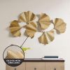 Wall Art Living Room DÃƒÂ©cor Faye Metal Foil Ginkgo Leaf Large Home Accent Modern Inspired Dining